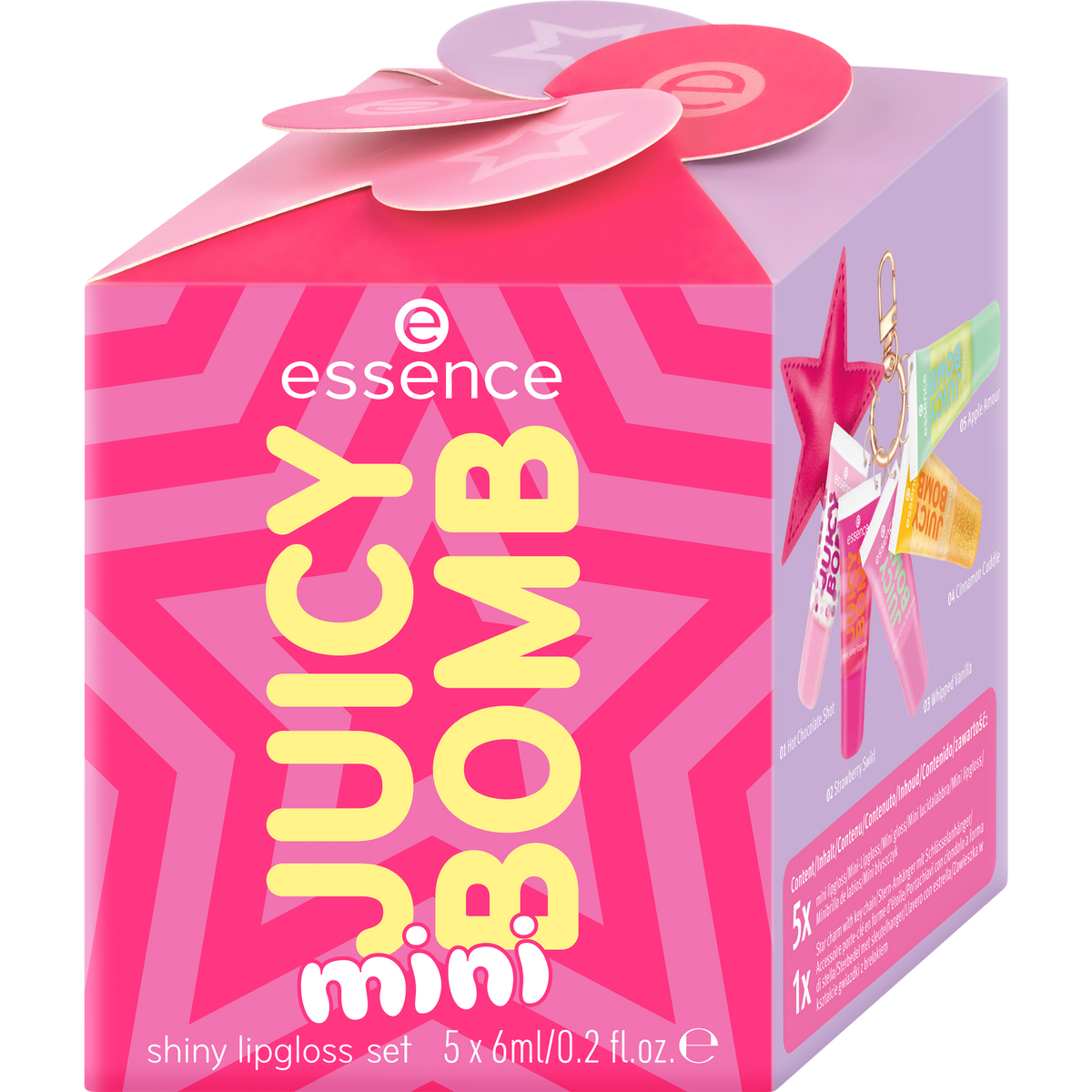 ibraq- Essence JUICY BOMB Mini Shiny Lipgloss Set Holiday Happiness