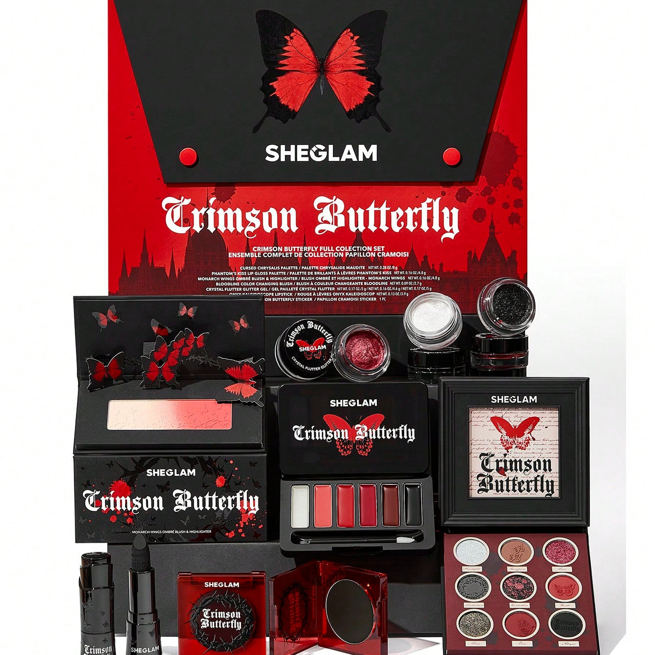 SHEGLAM Crimson Butterfly Full Collection Makeup Set