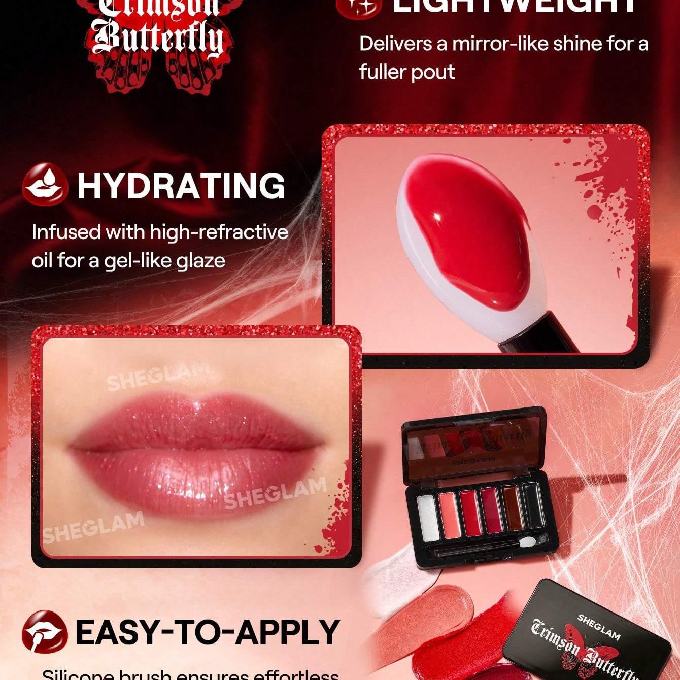 SHEGLAM Crimson Butterfly Full Collection Makeup Set