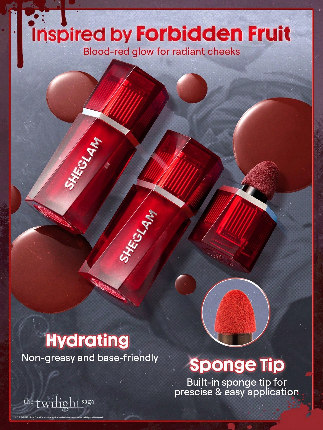 SHEGLAM Forbidden Love Liquid Blush Vitality Hydrating Buildable Formula