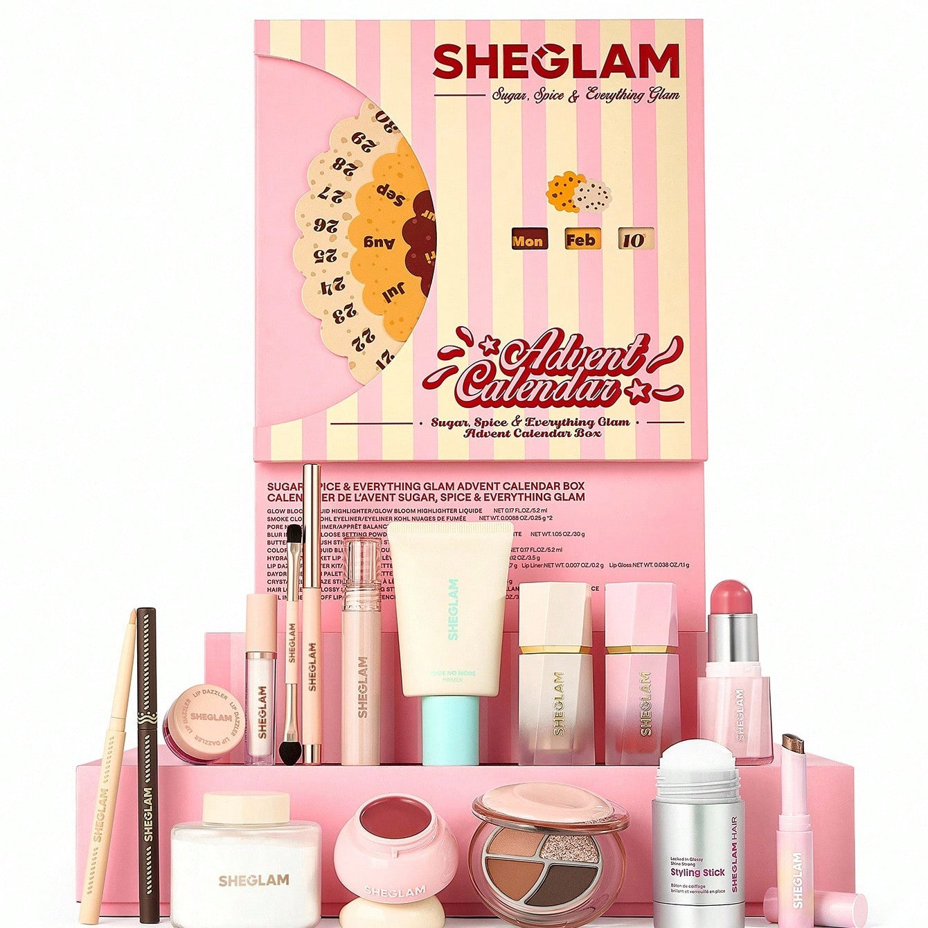 SHEGLAM Sugar Spice Everything Glam 12-Day Advent Calendar Box