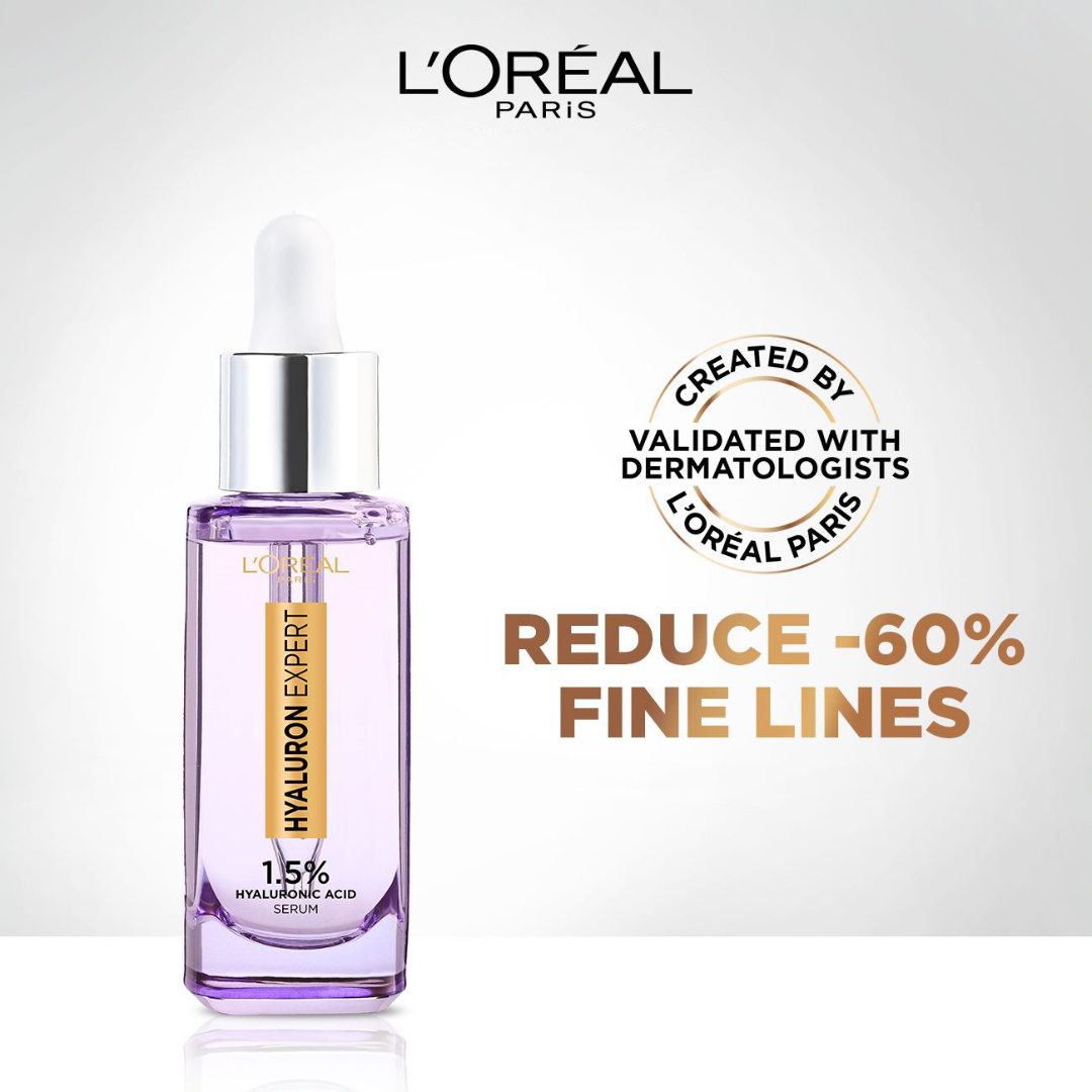 L'Oréal Paris Hyaluron Expert Moisturiser and Anti-Aging Plumping Serum with Hyaluronic Acid