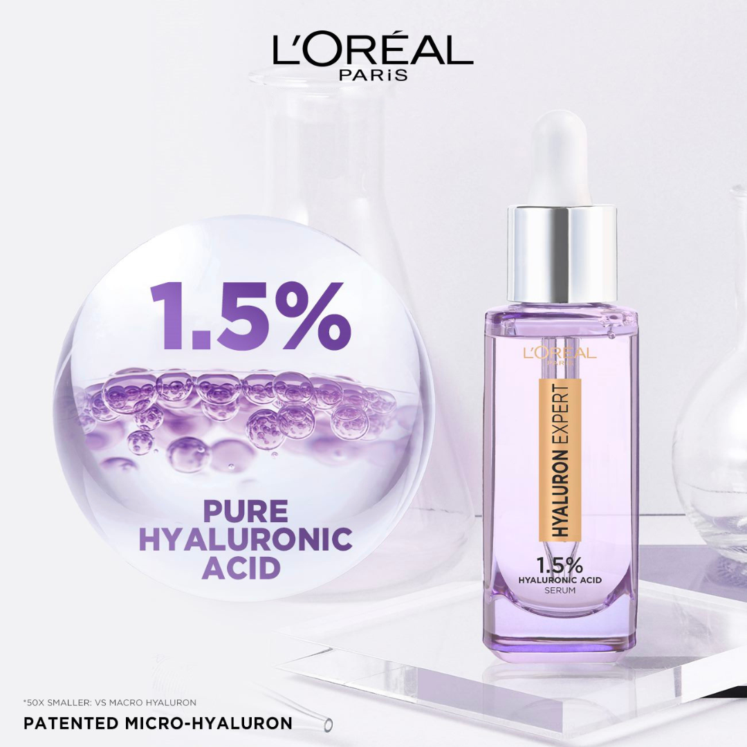 L'Oréal Paris Hyaluron Expert Moisturiser and Anti-Aging Plumping Serum with Hyaluronic Acid