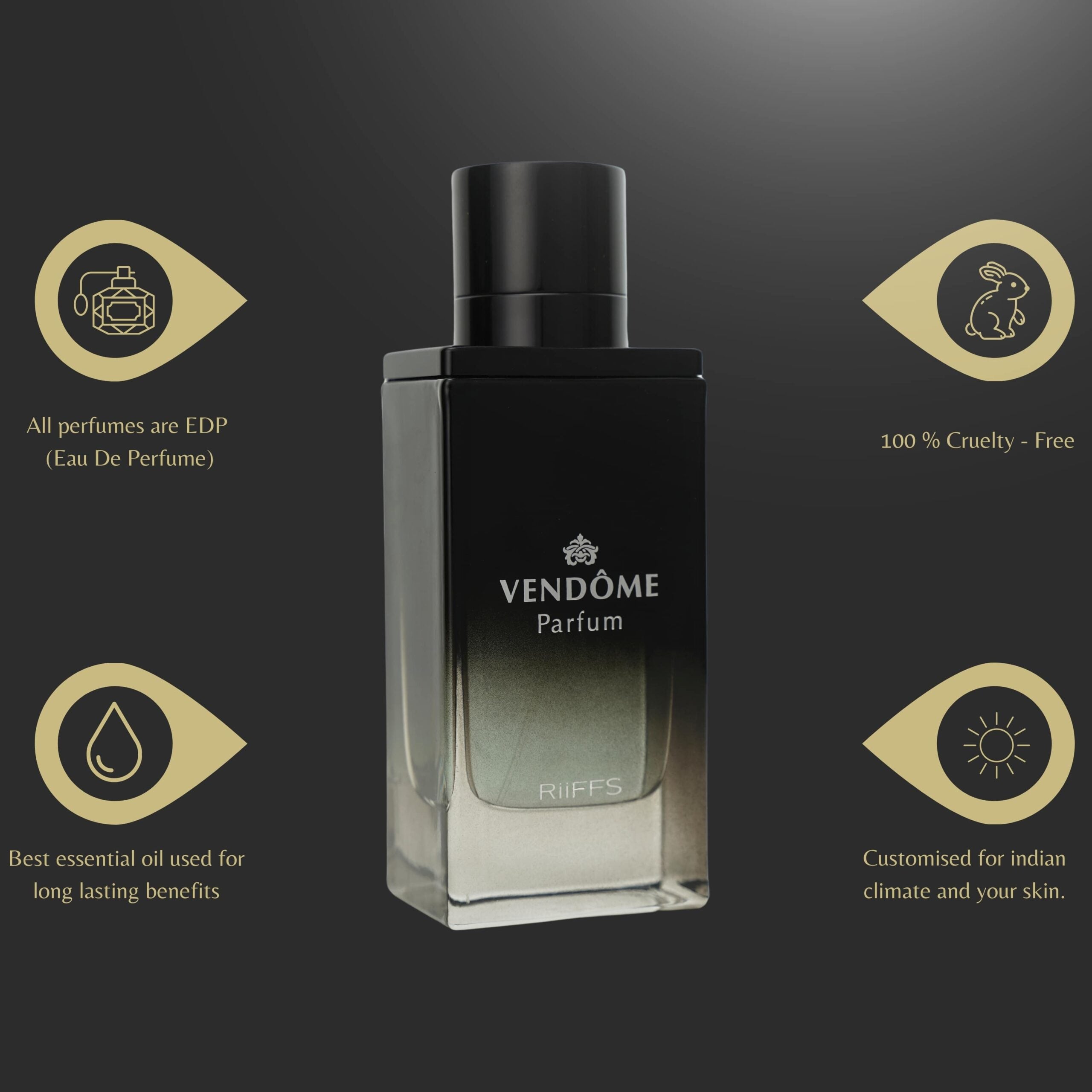 Riiffs Vendome Luxury Leather Vanilla Patchouli Eau de Parfum