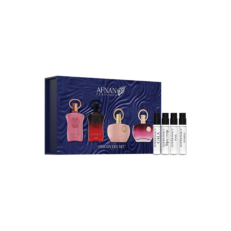 AFNAN Supremacy Discovery Perfume Set - Gala Tapis Rouge Purple Pink