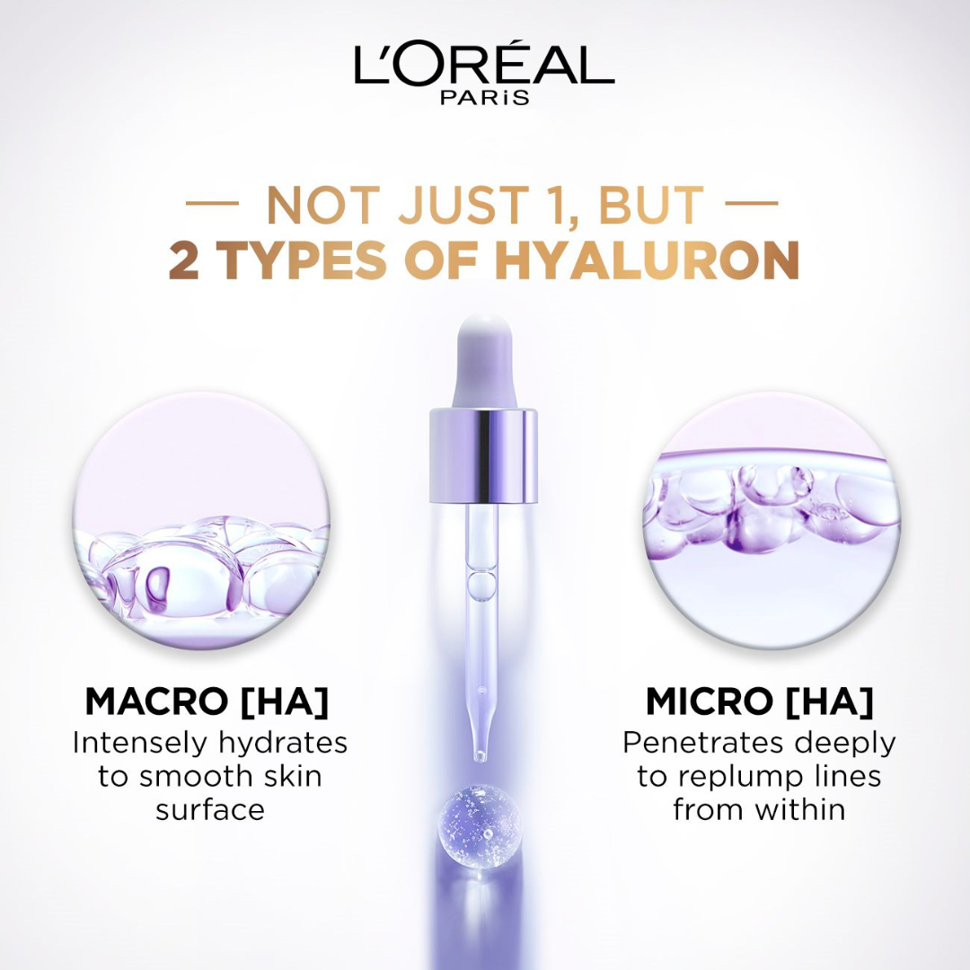 L'Oréal Paris Hyaluron Expert Moisturiser and Anti-Aging Plumping Serum with Hyaluronic Acid
