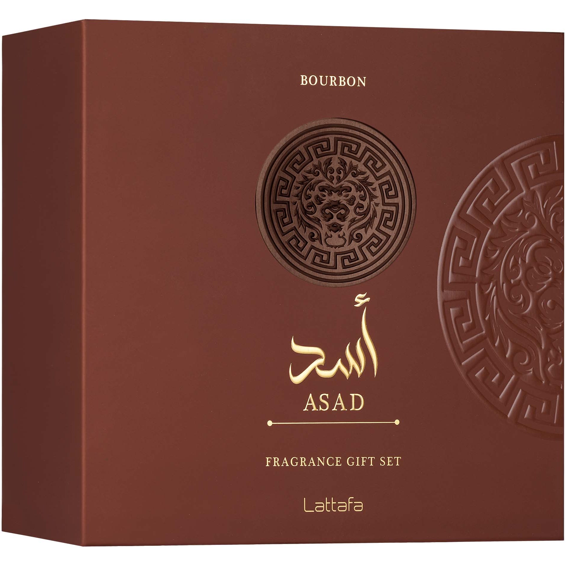 Lattafa Gift Set – Asad Bourbon 100Ml – 12Ml – Shower Gel | 36LA0147