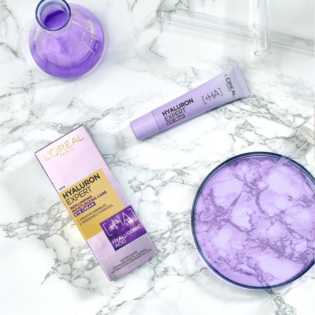 L'Oréal Paris Hyaluron Expert Moisturiser and Anti-Aging Eye Cream with Hyaluronic Acid Hydration