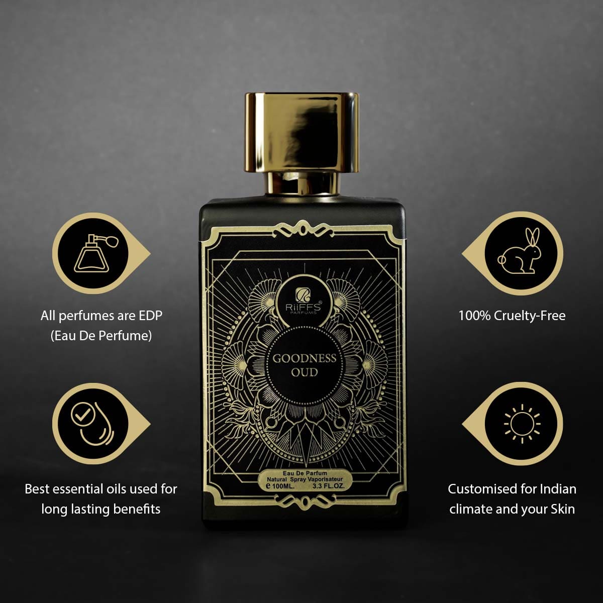 Riiffs Goodness Oud Black Eau de Parfum Saffron Musk