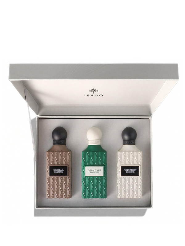 IBRAQ Grey Diamond Collection Gift Set - 3 x 75ml