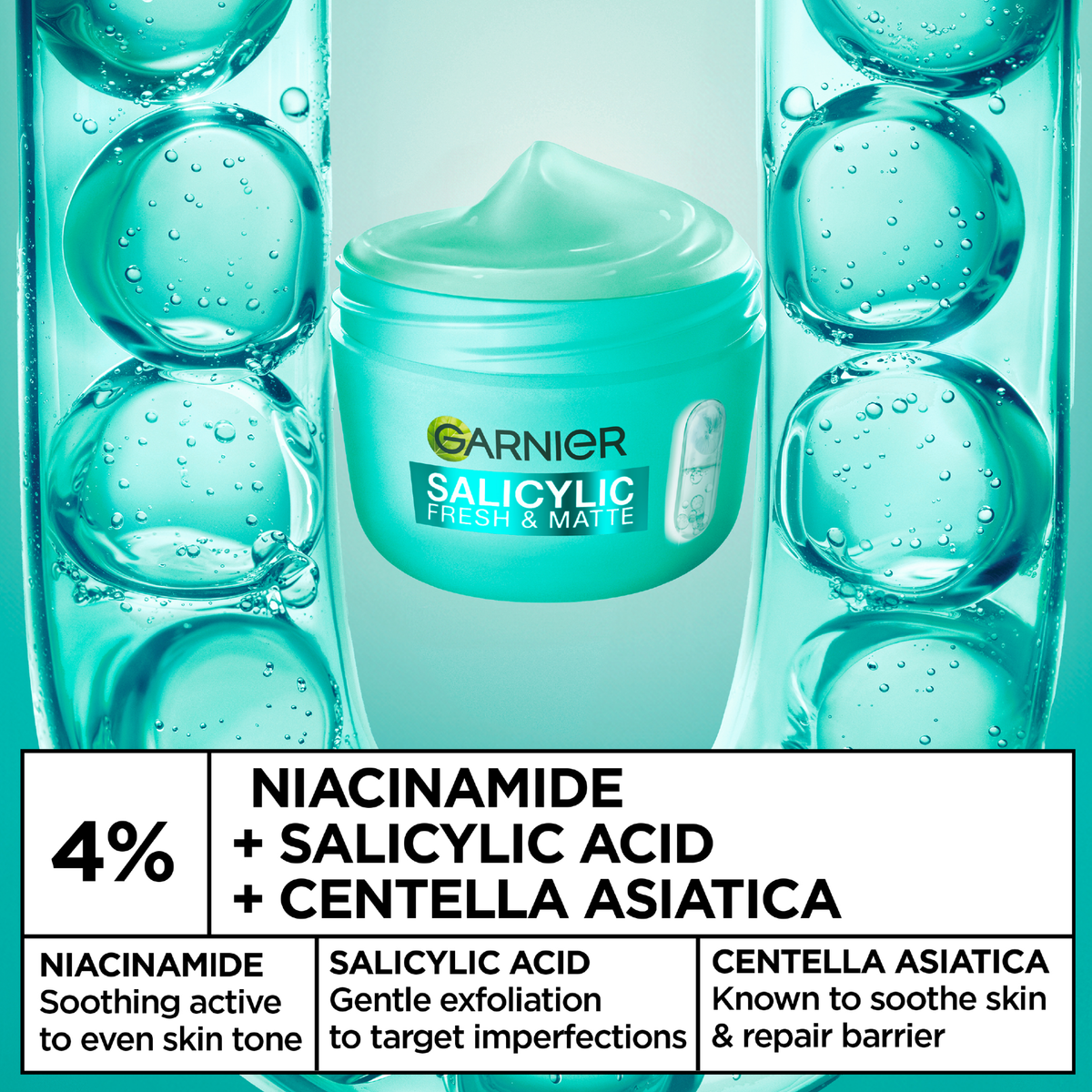 Garnier Salicylic Fresh & Matte Cream 85ml