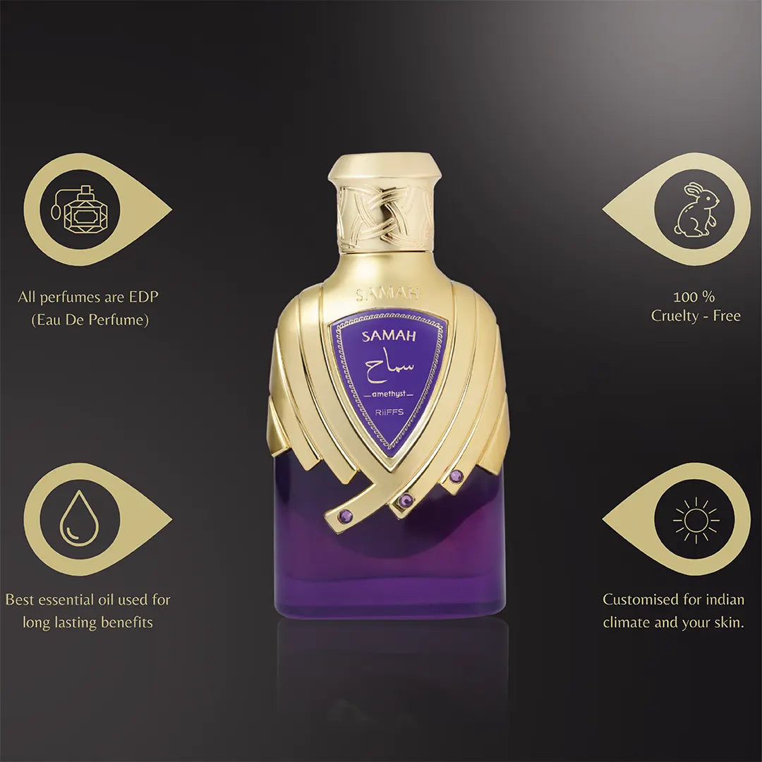 Riiffs Samah Amethyst Floral Fruity Vanilla Musk Eau de Parfum