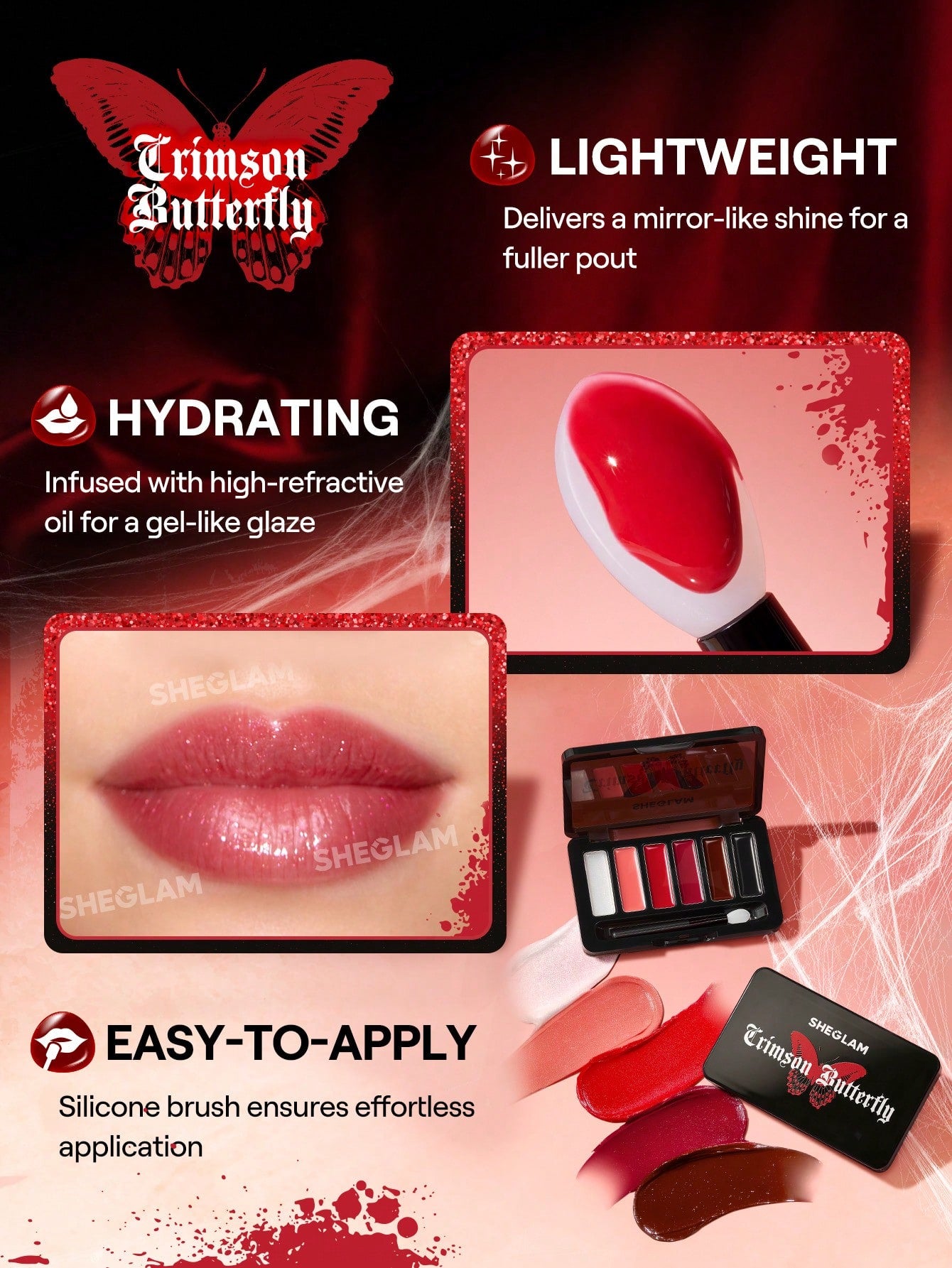 SHEGLAM Crimson Butterfly Full Collection Makeup Set