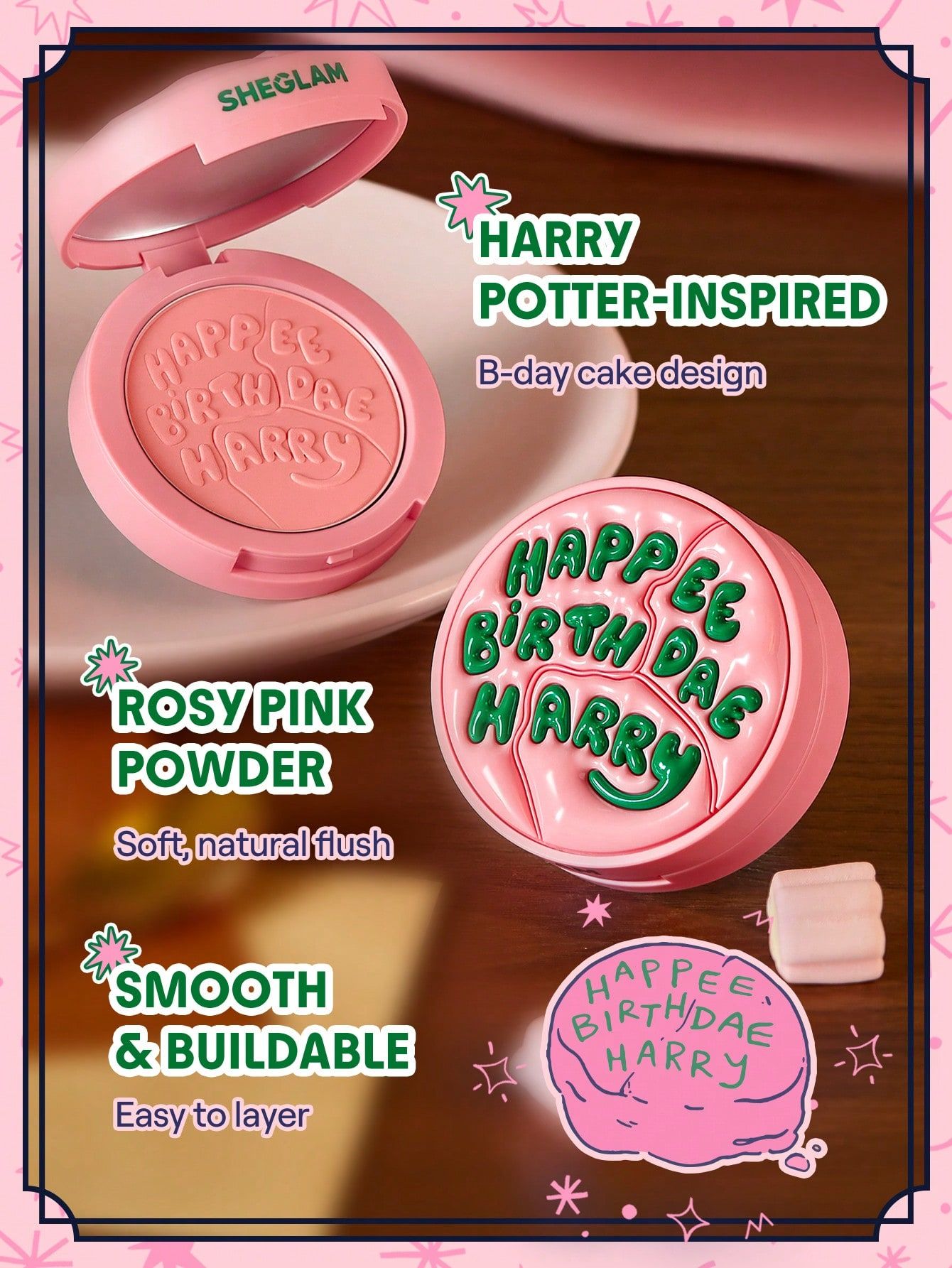 Harry Potter Happee Birthdae Blush