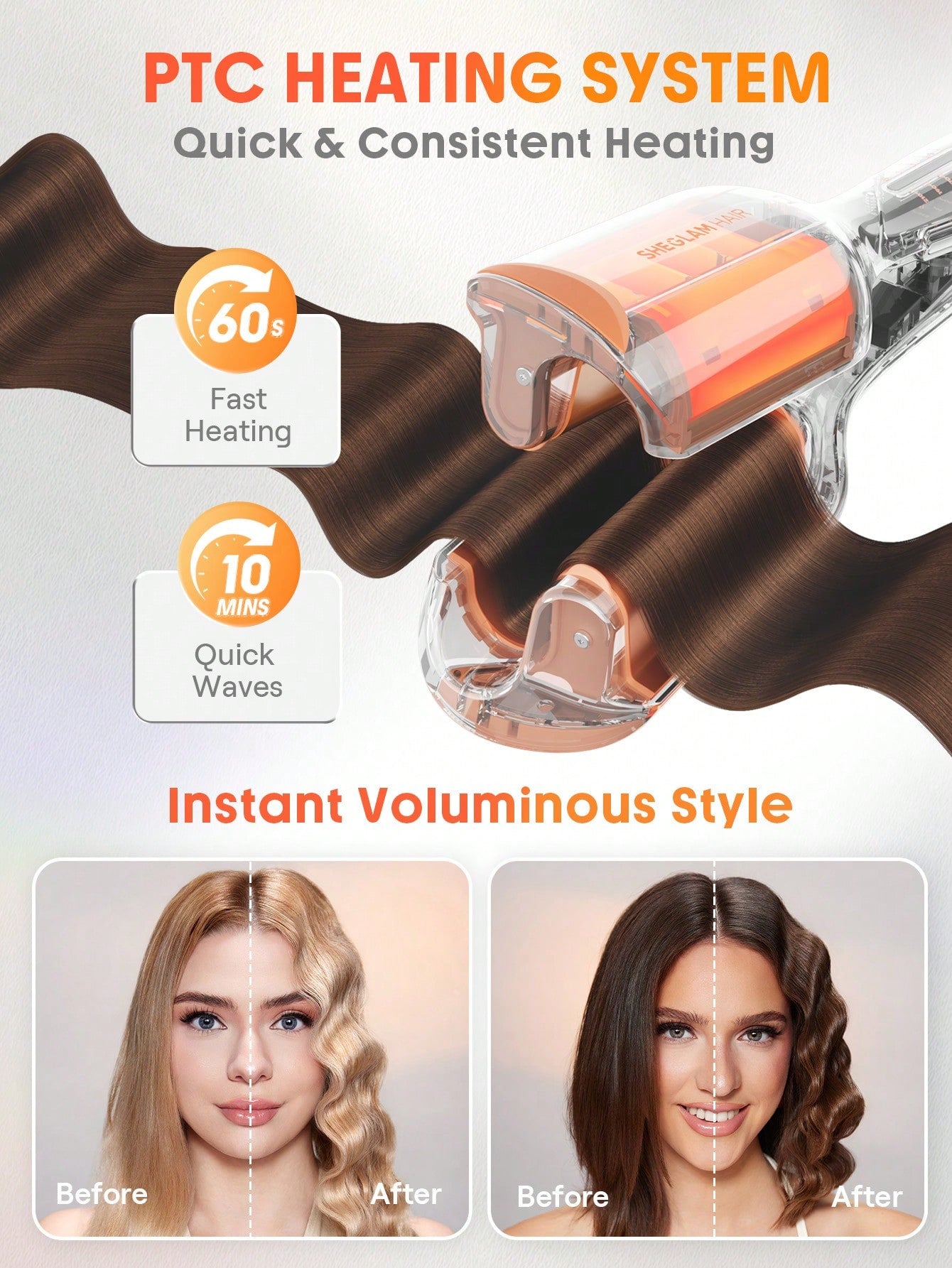 Beach Waves Hair Styler - UK Plug