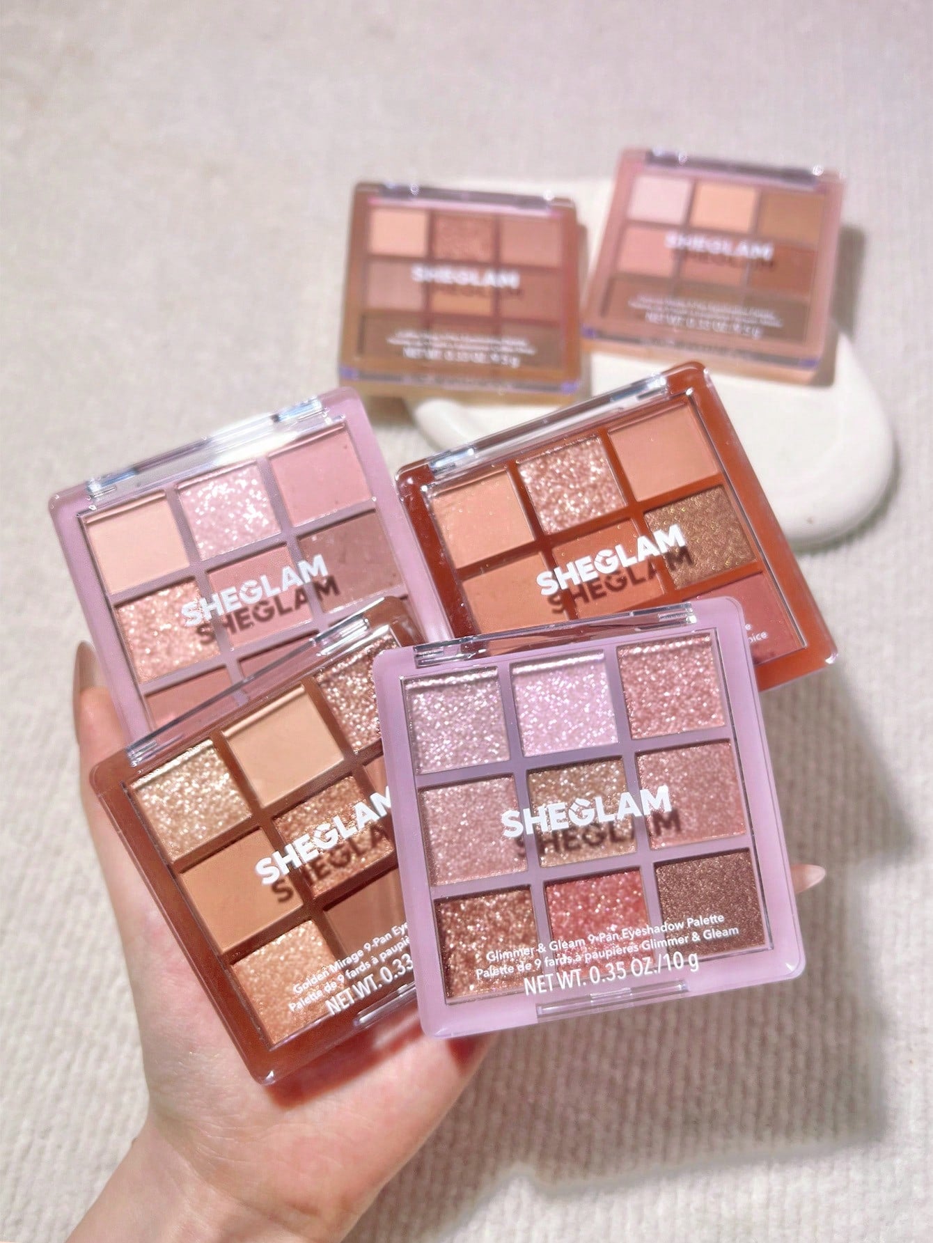 SHEGLAM Just Blushed 9‑Pan Eyeshadow Palette Soft Pink Neutrals