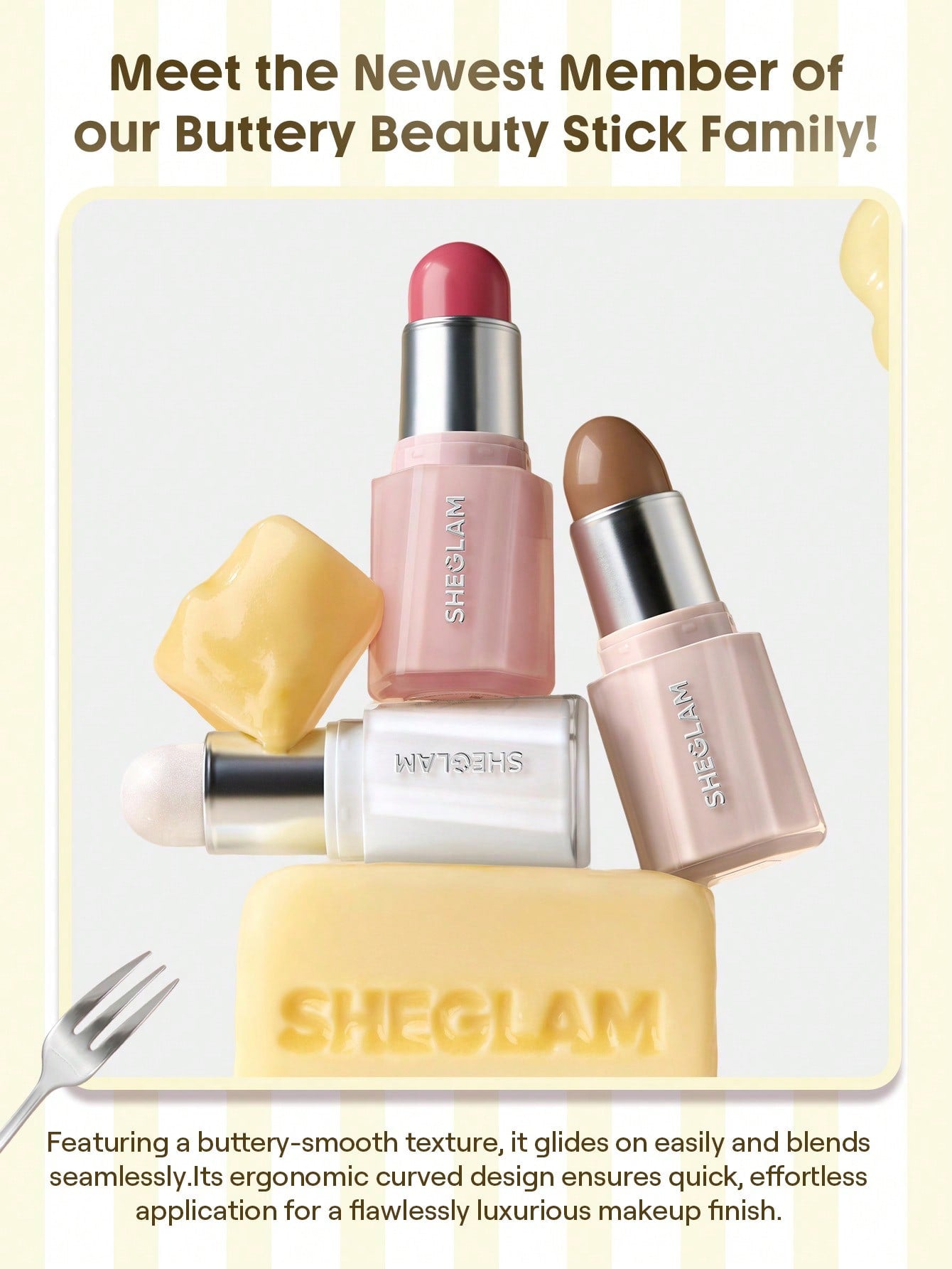 Buttery Buff Contour and Bronzer Cream Stick Golden Sun Shade