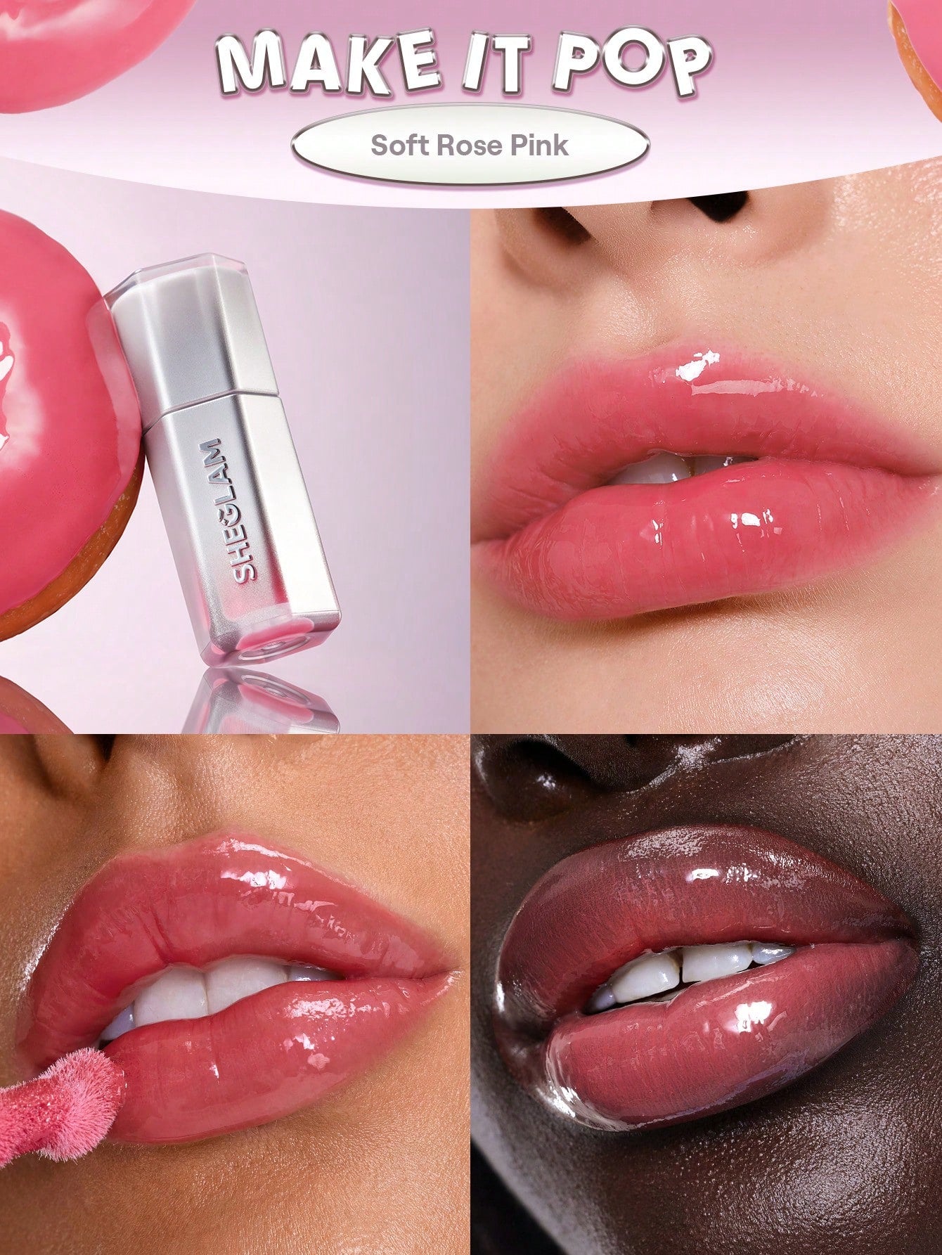 SHEGLAM Glass Lock Air Gloss for High-Shine Hydrating Lips