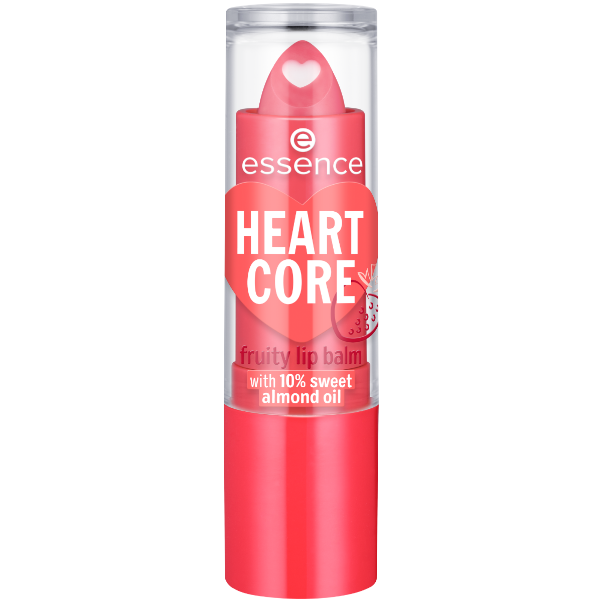 Essence Heart Core Fruity Lip Balm 02 sweet strawberry 