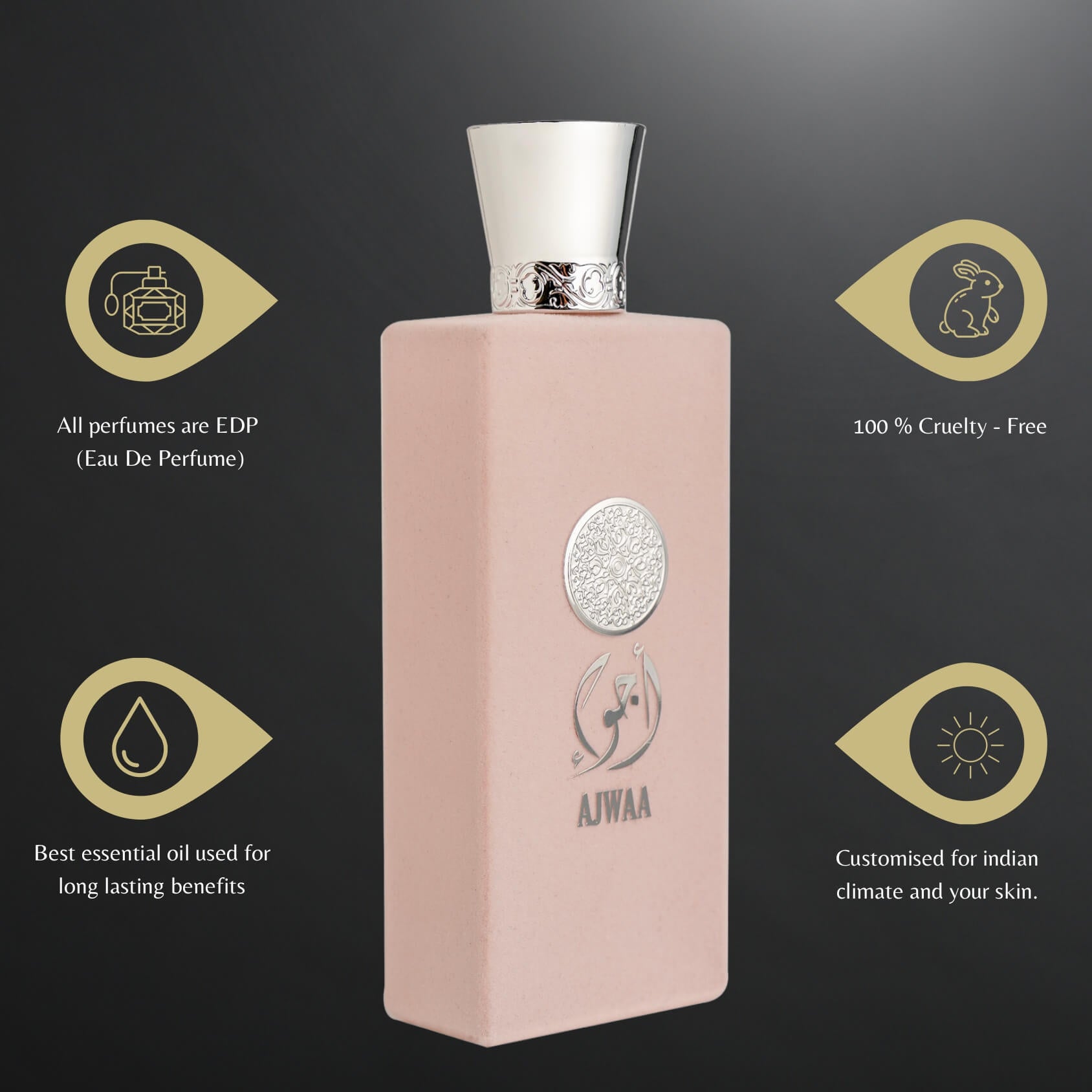 Nusuk Ajwaa Roses Luxury Floral Woody Eau de Parfum Spray
