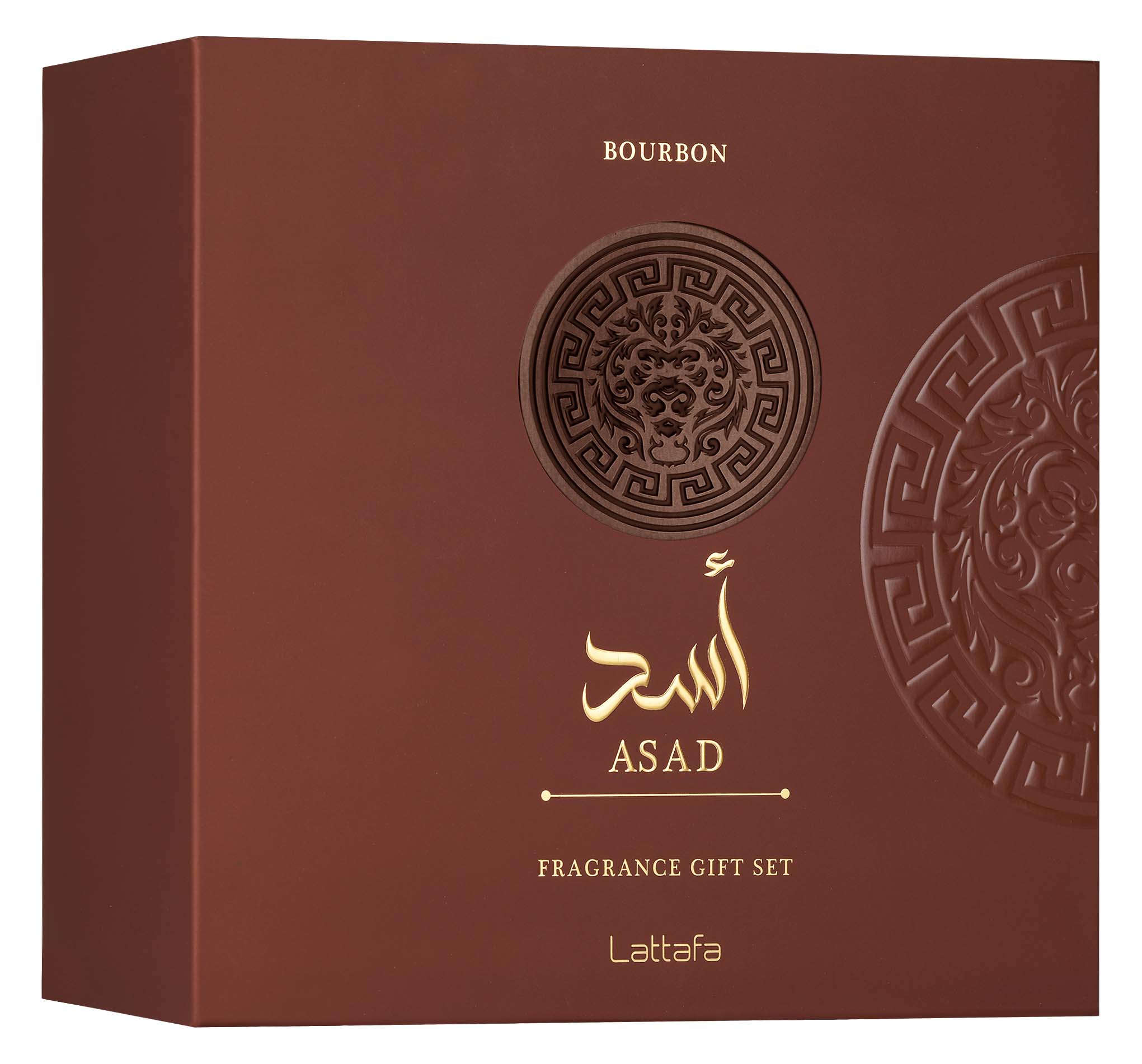 Lattafa Gift Set – Asad Bourbon 100Ml – 12Ml – Shower Gel | 36LA0147