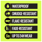 Maybelline Black Tattoo Liner Ink Pen, Waterproof Precision Eyeliner