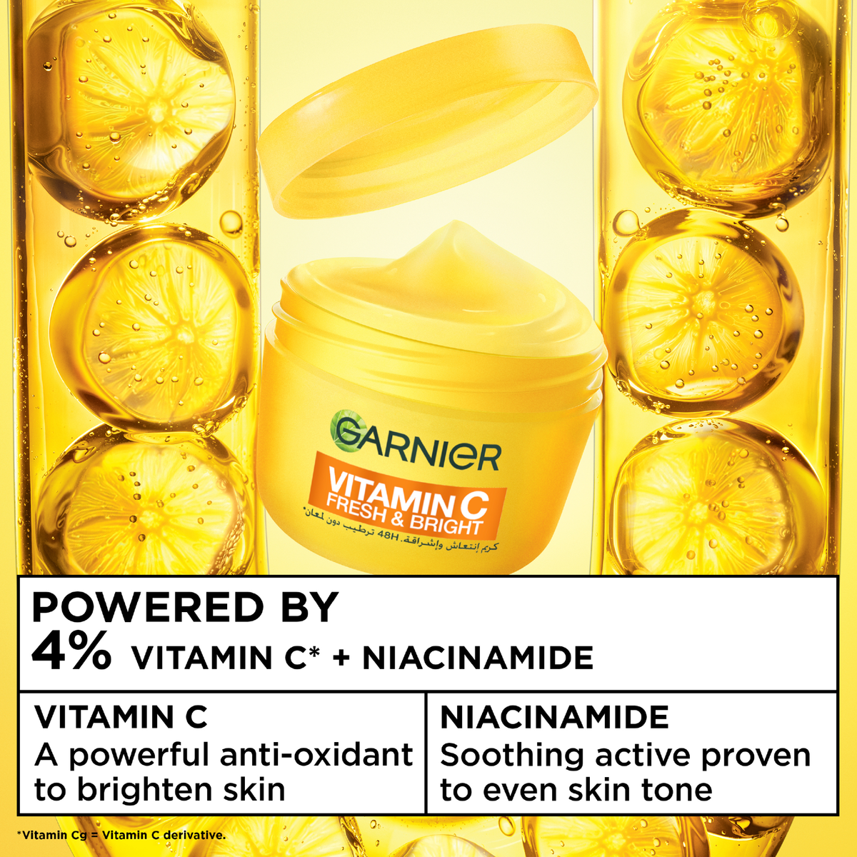 Garnier Vitamin C Fresh & Bright Cream 85ml